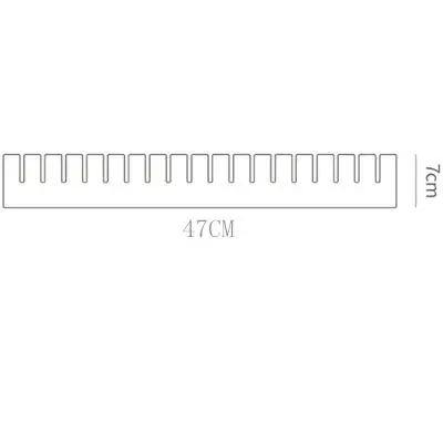 Регулируемый шкаф разделитель ящика хранения Хлопушка ящик с сеткой Разделитель бытовой для нижнего белья бюстгальтер носки Органайзер - Цвет: 7CM X 47 CM
