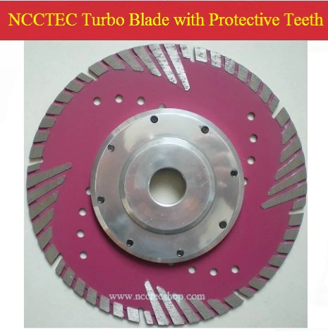 1" NCCTEC Алмазная лопатка с турбонаддувом с защитными зубами(5 шт. в упаковке) | 300 мм сухое гранитное Мраморное режущее лезвие