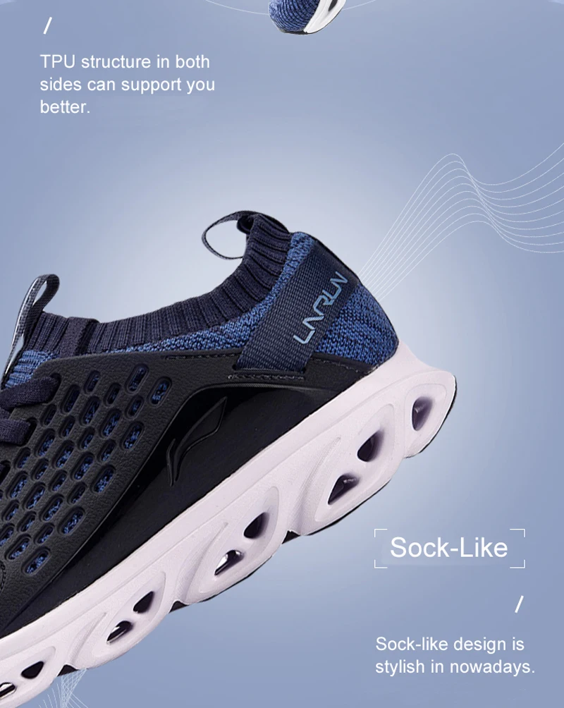 Li-Ning/мужские кроссовки LN ARC из дышащей пряжи, поддерживающие кроссовки с подкладкой, амортизация, прочная спортивная обувь ARHN113 XYP748