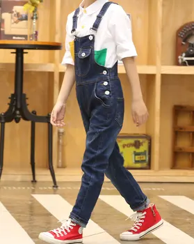 2019 Boy Overall Kids Denim Jumpsuit Children Overalls Jeans Spring Girls Autumn Boys Jeans Pants Cowboy Pockets Outwears 2-15T 3