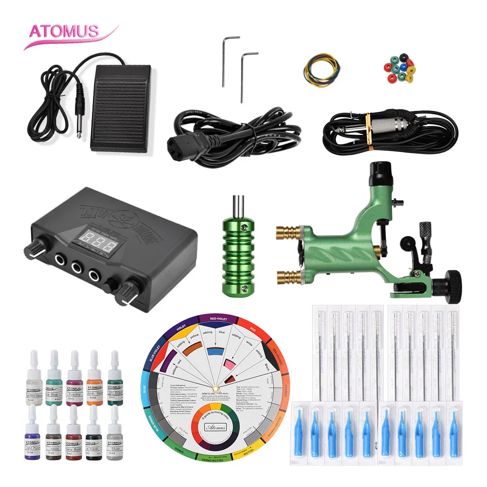 

Tattoo Machine Professional Liner Shader Tattoo Rotary Machine Pen Professional Complete Kit Set Pro Complete Pro Tattoo Kits