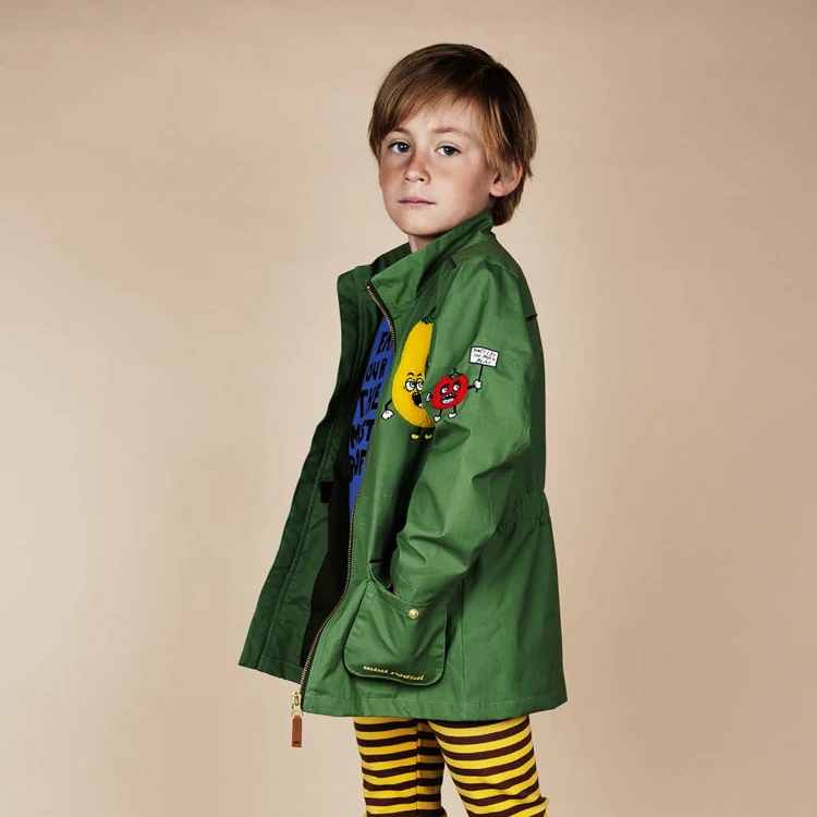 

Ins hot-selling 2018 autumn winter green fruits jacekts coat boys clothing girls clothing baby boy clothes christams gifs trench