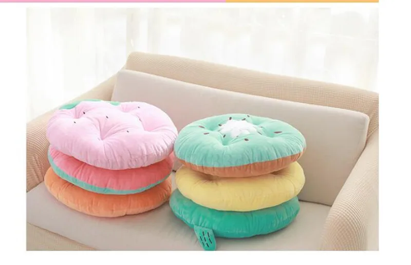 Креативный 3D зимний фруктовый ПП хлопок офисная подушка на спинку стула диван подушка новая 45 см