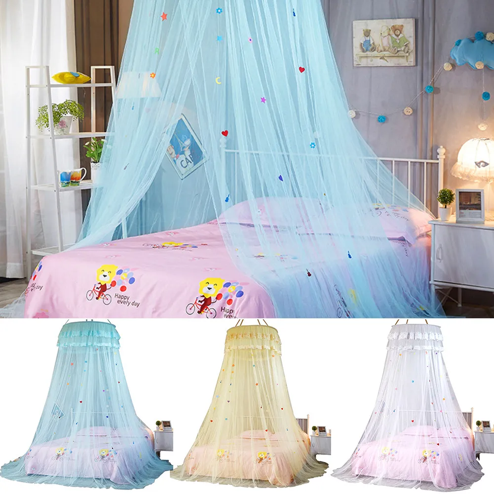 Kids Baby Bed Canopy Bedcover Mosquito Netting Princess Dome Tent Bedding Net 