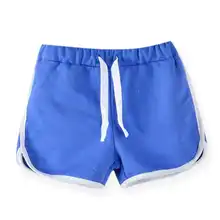 От 2 до 8 лет; летние однотонные хлопковые короткие штаны с принтом для маленьких мальчиков и девочек; брюки; повседневная одежда для малышей;