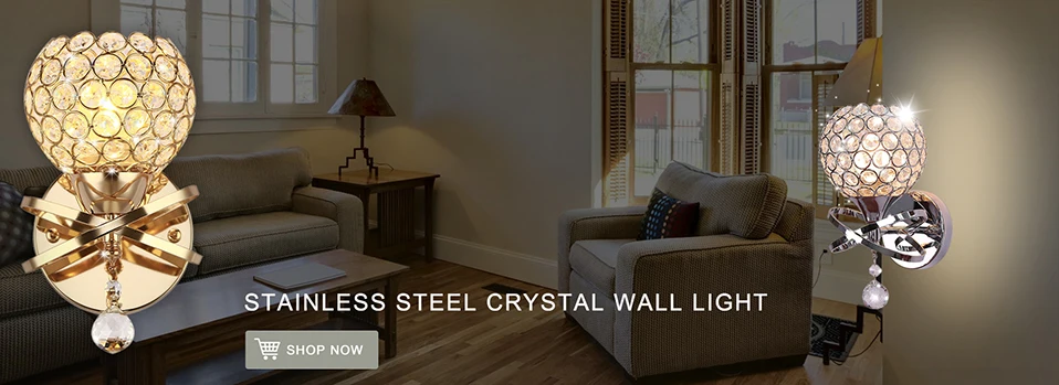Luzes de Parede Luz para o Banheiro Feimefeiyou Lâmpada Parede Cristal Luminaria Casa Iluminação Sala Estar Moderna Abajur Led 2 cristal luminaria casa iluminação sala estar moderna