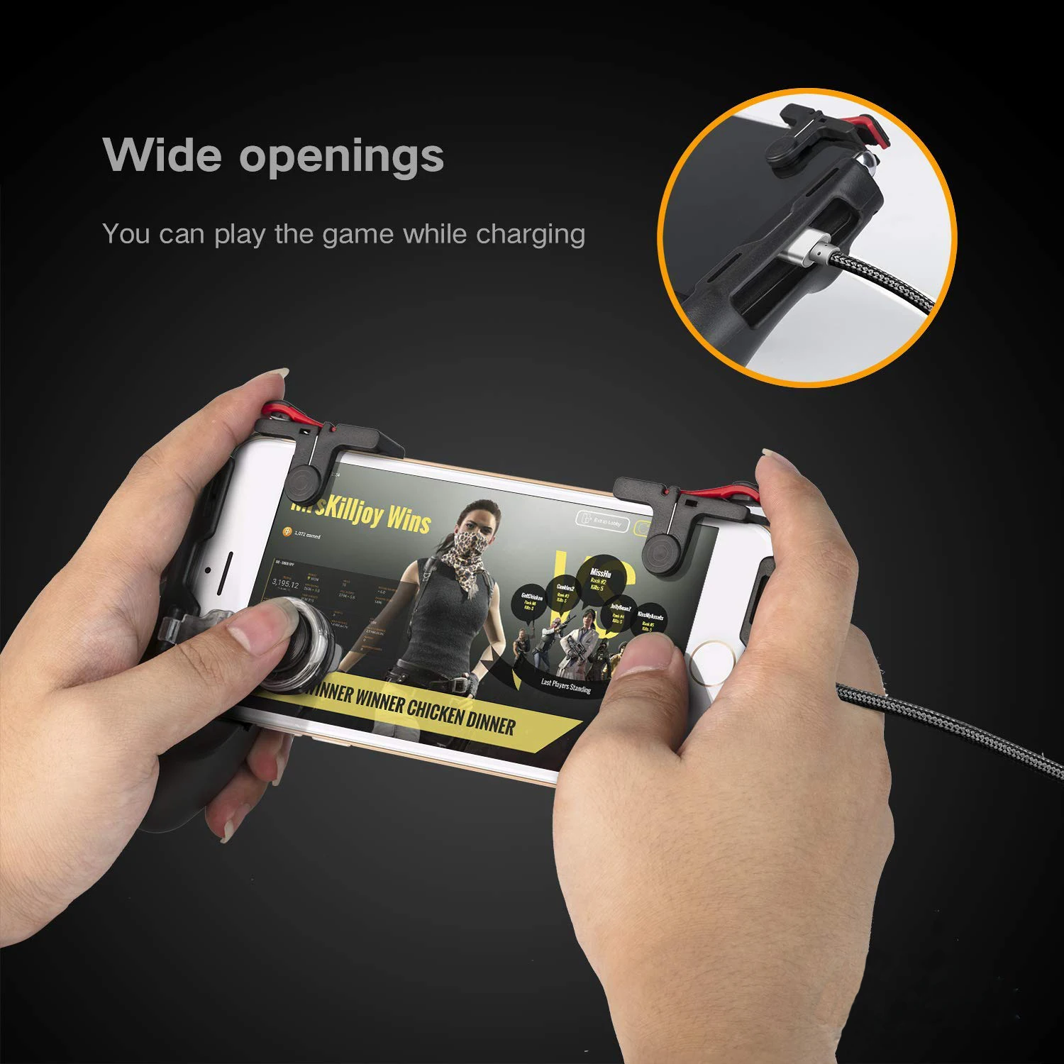 المحمولة 3 في 1 المحمول لعبة بقاء غمبد المقود زر L1R1 الألعاب مقبض الزناد قبضة ل iphone XIAOMI الهاتف السكاكين PUBG