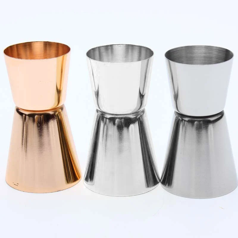 

Stainless Steel Drink Measure 15/30ml Dual Heads Cocktail Wine Beer Pub Accessaries Best Price