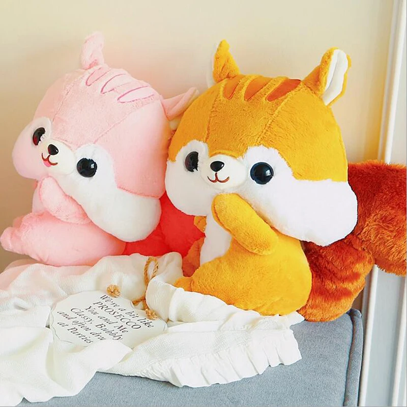 

Hot Sale Lovely Squirrel Short Plush Toy Stuffed Animal Plush Doll Creative Birthday Gift For Children