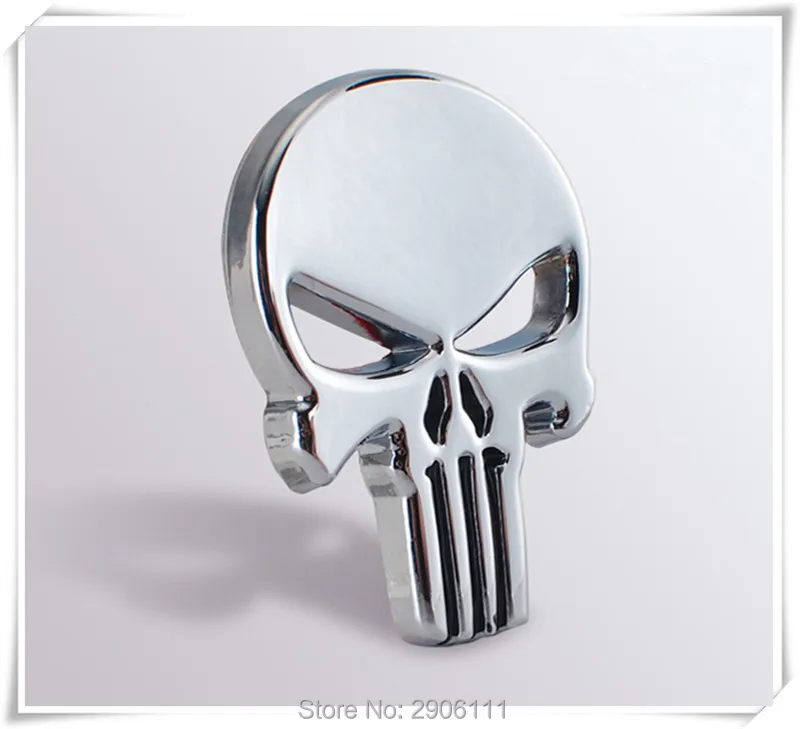 

Car Styling 3D Metal The Punisher Skull Emblem Badge for DAIHATSU terios sirion yrv charade feroza mira rocky