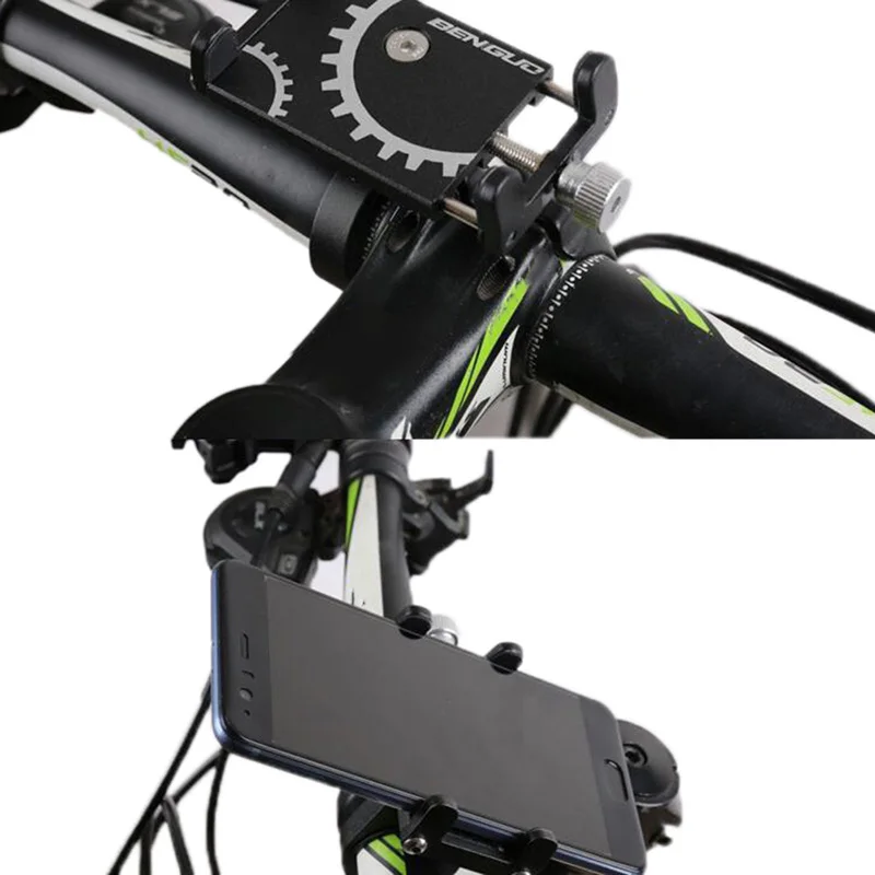 1 шт. алюминиевый держатель для телефона для велосипеда MTB Горный шоссейный велосипед мотоцикл для 3,5-6,5 дюймов поддержка мобильного gps велосипедный кронштейн крепление