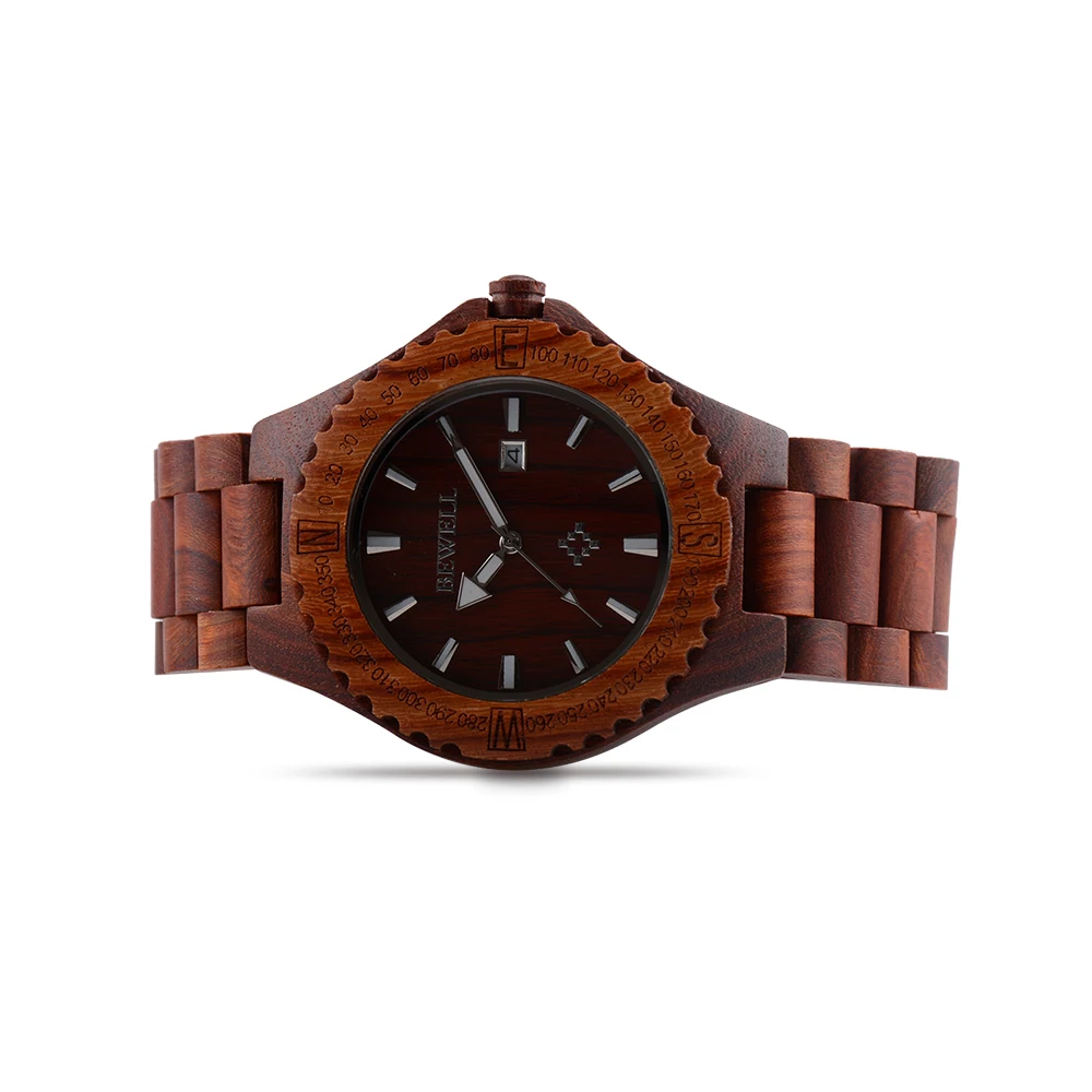 BEWELL WOODEN WATCH