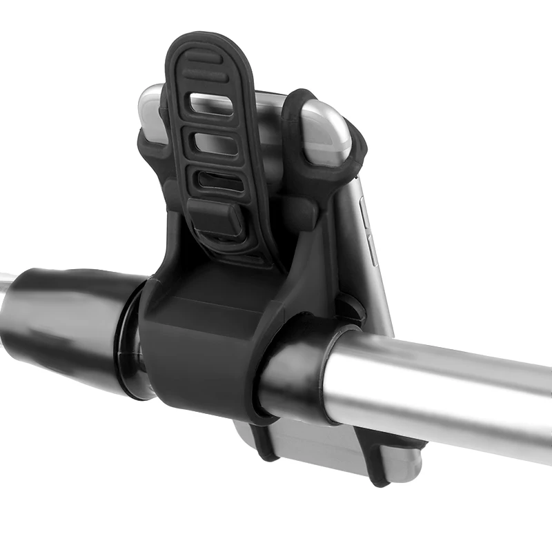

Universal Mobile Cell Phone Holder Bike Handlebar Clip Stand GPS Mount Bracket Silicone handlebar bracket Mount for iPhone