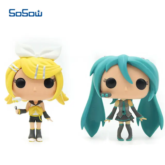 Best Price Hatsune Miku Anime Figma 10cm PVC Nendoroid Japan Manga Kagamine Rin Figure Vinyl Doll Toys