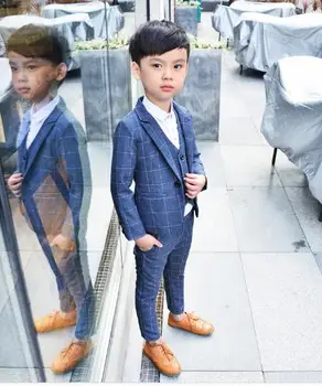 

formal High quality boys suit Single Breasted boys suits for weddings costume marriage boys blazer 3pcs coat + pants + vest