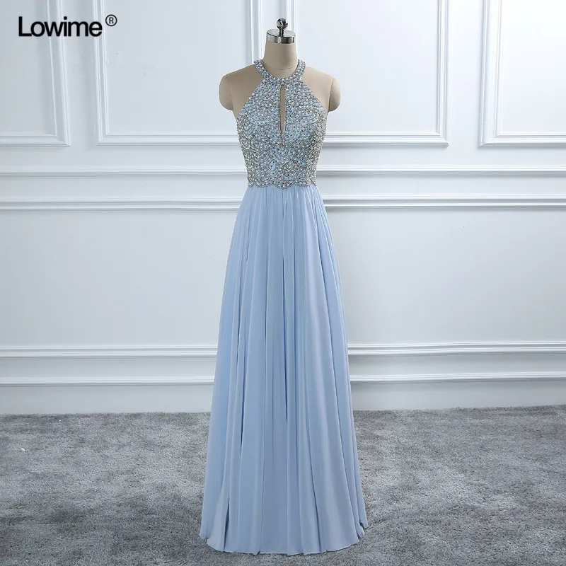 light blue gown dress