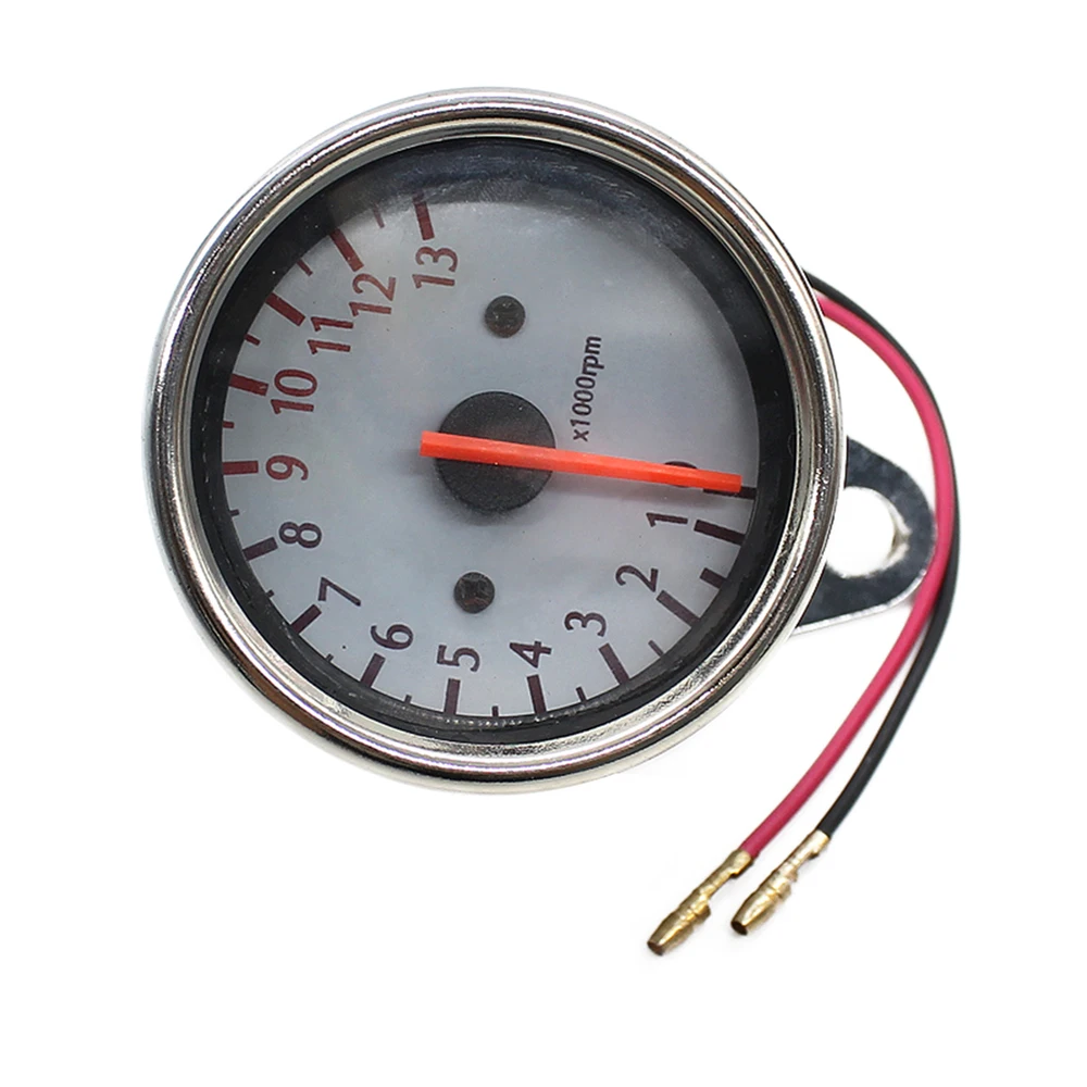 Мотоцикл Спидометр Speed Gauge со СВЕТОДИОДНОЙ Подсветкой (Серебро)|meter tank|meter lightmeter
