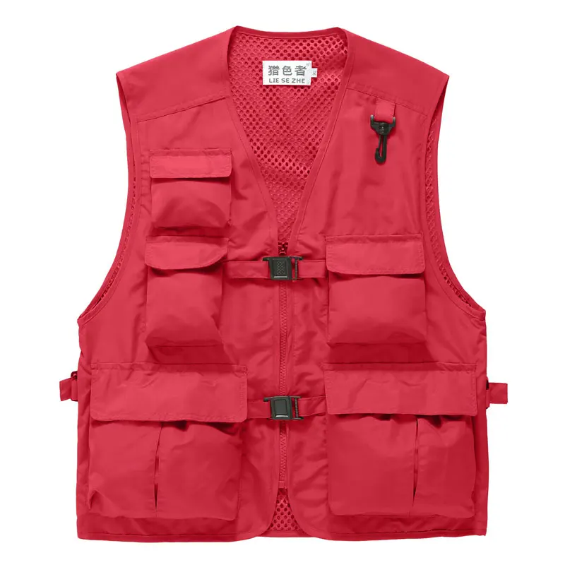 

5 Colors Quick Dry Multi-pocket Photography Vest Men Women Advertising Fishing Mountaineering Hiking Camping Climbing Clothing