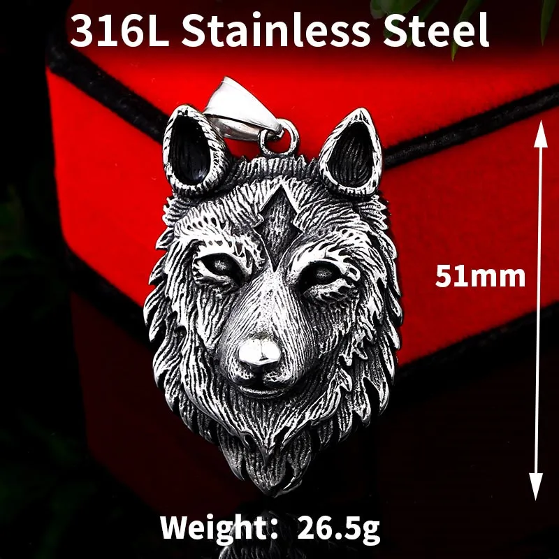 BEIER Punk 316L stainless steel new design howling wolf pendant necklace viking men celt Charm Fashion jewelry Boys gift BP8-352 BEIER Punk 316L stainless steel new design howling wolf pendant necklace viking men celt Charm Fashion jewelry Boys gift BP8-352