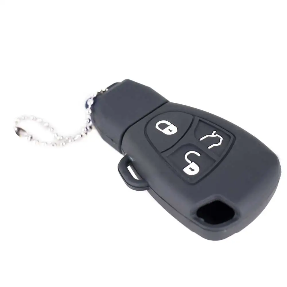 5 Colors 3 Buttons Car Key Cover Case For Benz W203 W211 CLK C180 E200 AMG