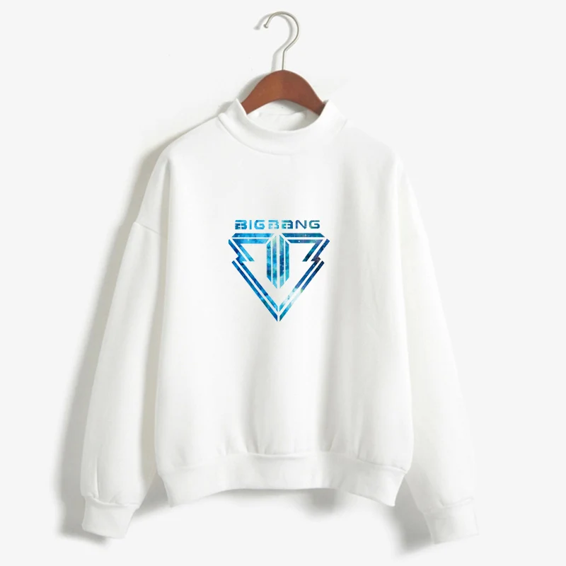  Drop shipping Women Hoodie Kpop Style Bigbang Fans Sweatshirts Printed Harajuku Autumn Winter Big b