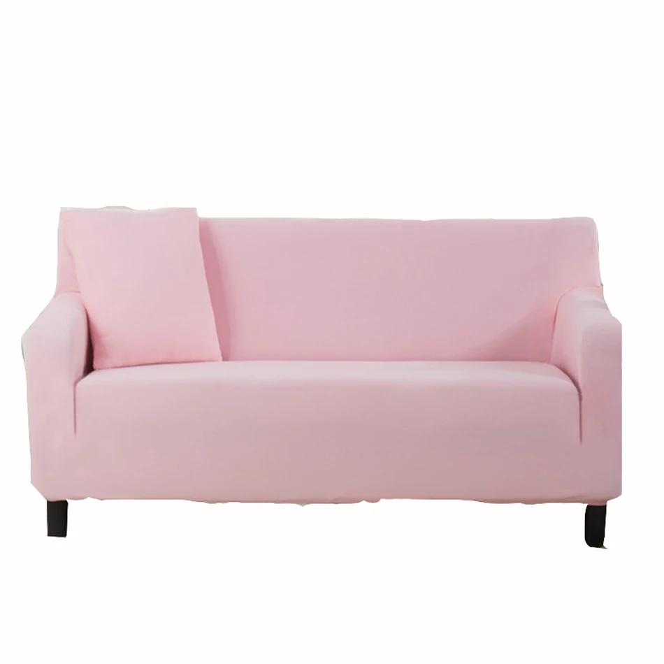 

Pink corner sofa slipcovers for living room multi-size home deocration cover for a sofa solid color couch sofa covers for home