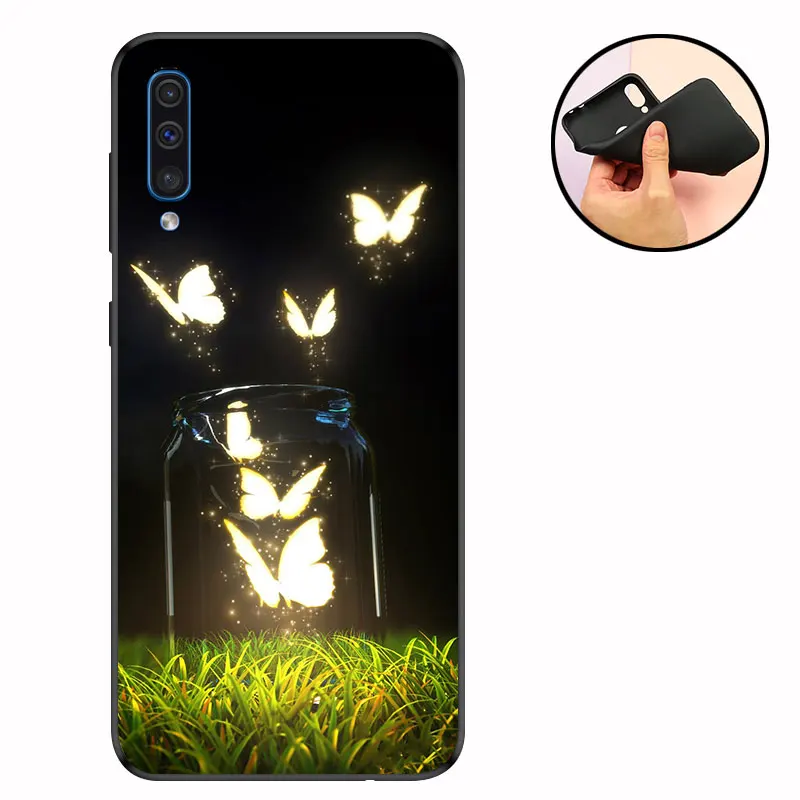 F-BLD Матовый Силиконовый чехол CROWNPRO из ТПУ для Samsung Galaxy A50, чехол для Samsung A50 A505 A505F, чехлы для телефонов - Цвет: F-BLD