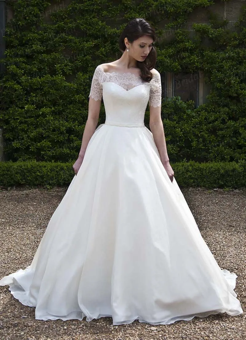 Free Shipping Ball Gown Off Shoulder Sweep Train Bohemian Style font b Wedding b font font