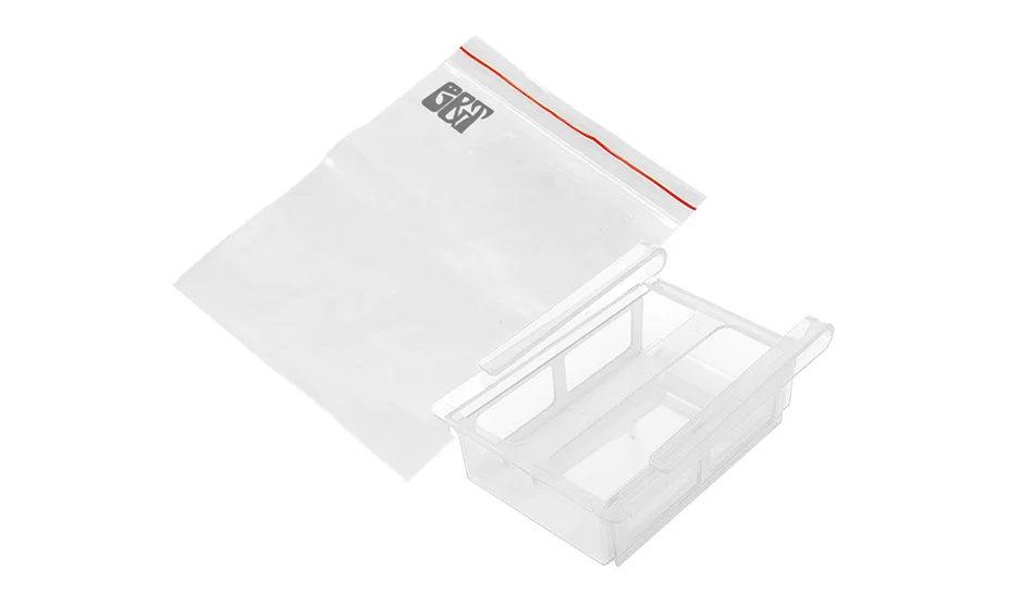 Смолы холодильник подвесной короб для хранения бытовой Еда контейнер свежий промежуточный Слои хранения Эко-дружественных прямоугольник ящик для хранения