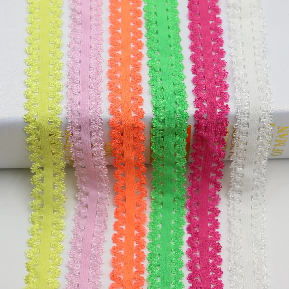 

width 2CM Elastic Mesh Nylon Stretch Lace Trim 3/4"DIY elastic lace fabric ribbon 10yard/lot grosgrain single faced nylon KAP320