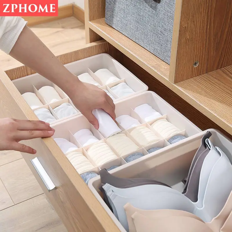 Underwear socks drawer organizers bra storage box underwear storage compartment