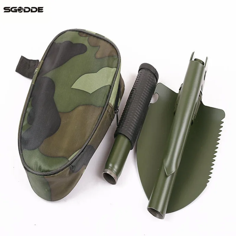 

Portable Folding Shovel Garden Camping Hiking Outdoor Tools With Storage Bag Hanging On The Waist Self-Rescue Outdoor Tool