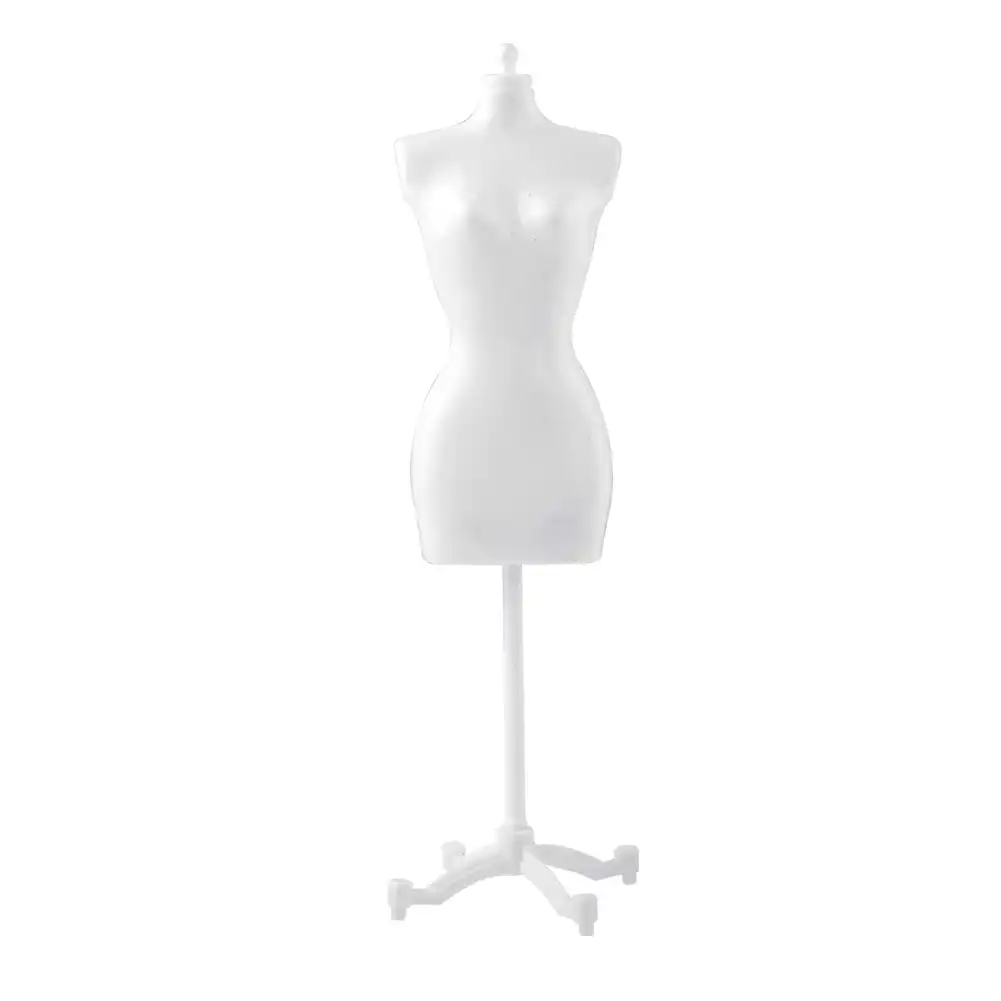 5PCS Doll Dress Form Cloth Gown Plastic Display Holder Mannequin Model Stand Telegraph