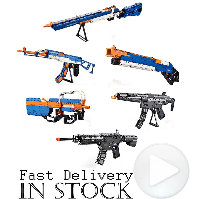 

Revolver Pistol Power GUN SWAT Technic Military Army Model Building Blocks Brick Set Weapon Compatible legoingly Toys For Boys