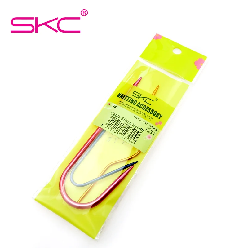 

SKC 3pcs/set Aluminum DIY U Shape Needles Antiskid Pins for Weaving Crochet Hooks Knitting Tools Kit