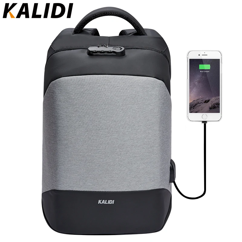 

KALIDI Anti theft Laptop Backpacks 15.6 inch Waterproof Men Backpacks Charger Travel School Bags for Teenage Large Capacity Bags