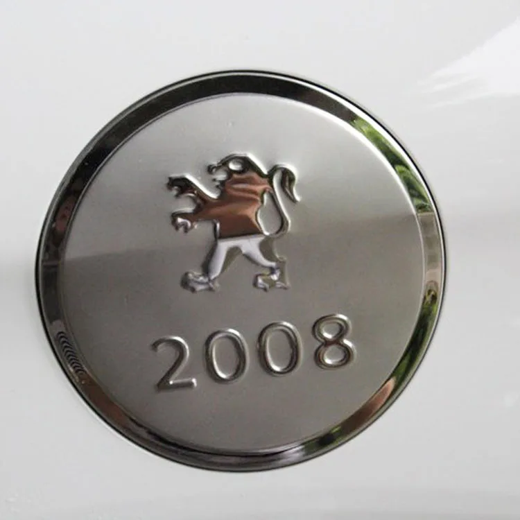 

Accessories! ABS chrome Fuel Oil Tank Cover Trim 1pcs For Peugeot 2008 2014 2015 2016 2017 Car-styling