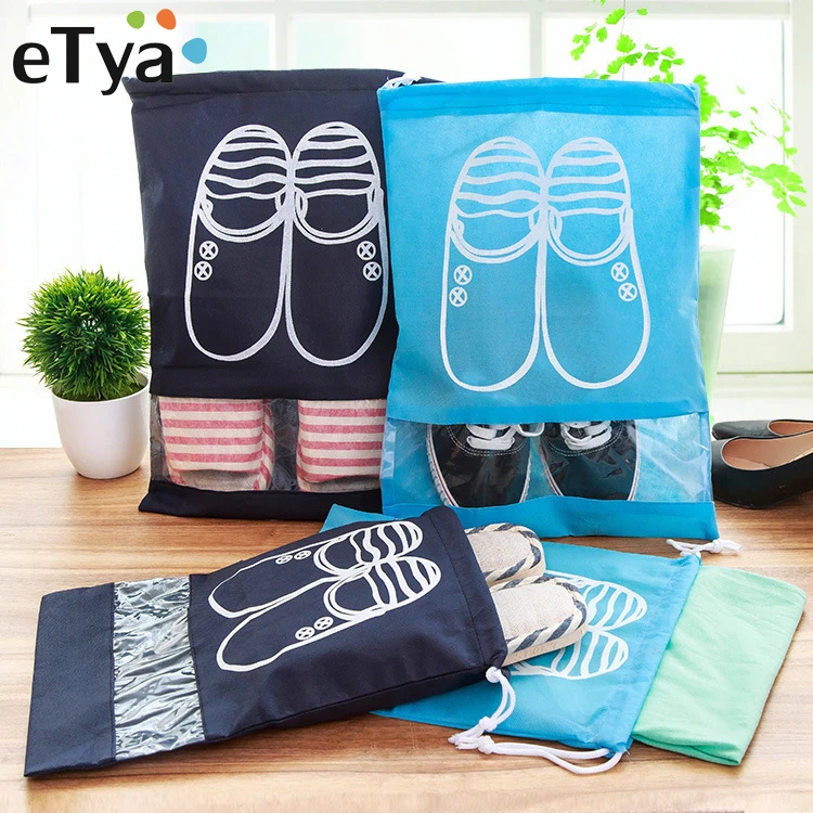 Etya 2 Sizes Drawstring Bag Women Travel Home Storage Shoe Portable Package Practical Organizer Cover Wholesale Dropshipping huismerk kopen in de aanbieding