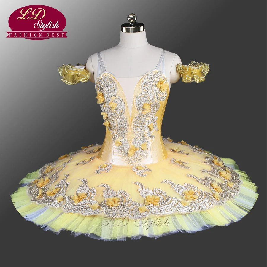 2017 New Canary Fairy Professional Ballet Tutu Adult Classica Platter