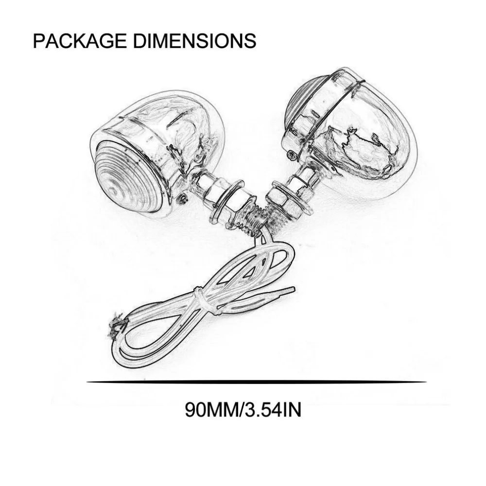 1 х Универсальный Мотоцикл Янтарный и черный Мини Пуля СВЕТОДИОДНЫЙ ПОВОРОТНЫЙ тормозной сигнал ходовые огни указатели поворота