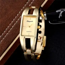 Модные женские туфли золотые часы нержавеющая сталь браслет часы дамы наручные часы лучший бренд класса люкс повседневное для женщин