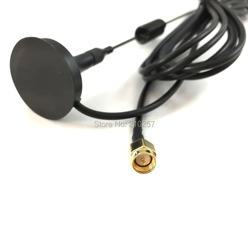 10pcs Hotspot 900 1800 mhz 3G Gsm Antenna 5dbi Sma Male Connector With Sucking Base 3M RG174 Coax Cable