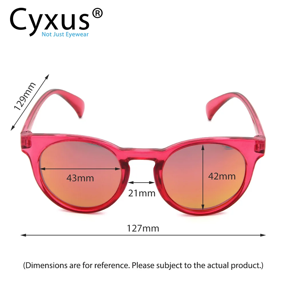 Cyxus поляризованные солнцезащитные очки для детей, для мальчиков и девочек, маленькие очки для лица, для детей 3-12 лет, защита от УФ-лучей, с чехлом, легкие