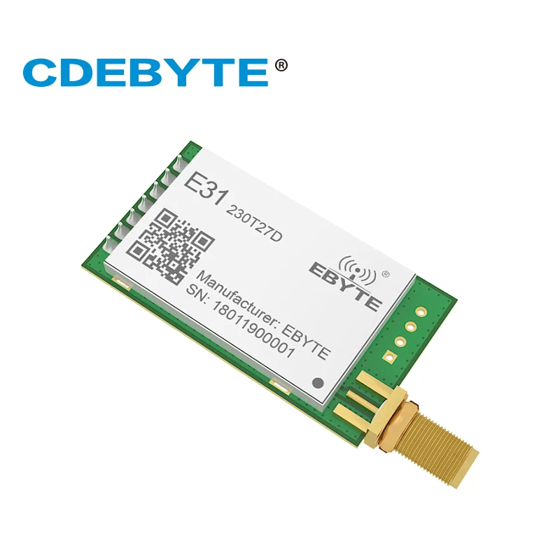 E31 230T27D большой радиус действия AX5043 230 МГц 500 МВт SMA антенна uhf беспроводной
