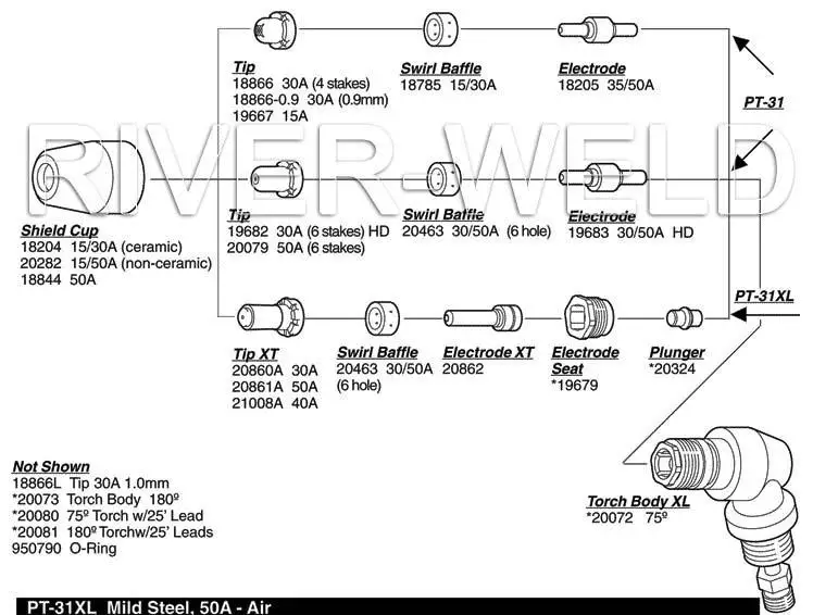 PT31 LG40 фонарь плазменной резки Расходные материалы оксида алюминия Щит Кубок Ref No: 18204 Fit CT-312 CUT-30 CUT-40 CUT-50, 20PK