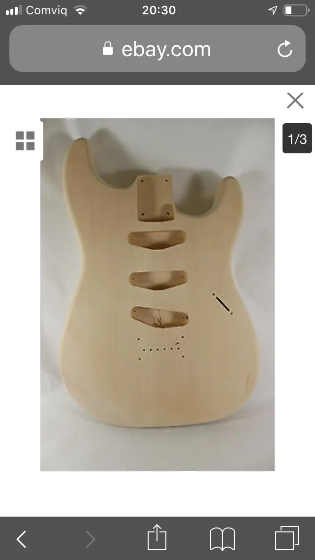 

Unfinished guitar body Basswood SSS style DIY electric guitar