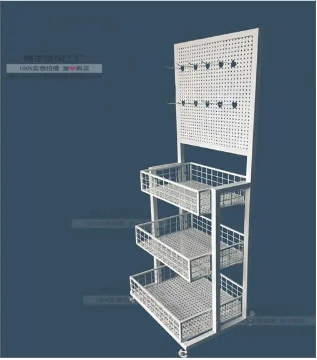 

The supermarket stores Makeup display shelf groceries Receive rack