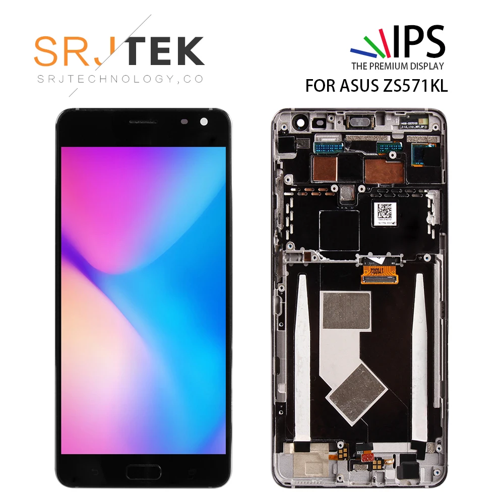 

SRJTEK 5.7'' For ASUS ZS571KL LCD Display For Zenfone AR Screen LCD Display Assembly With Frame Replacement parts 1440*2560