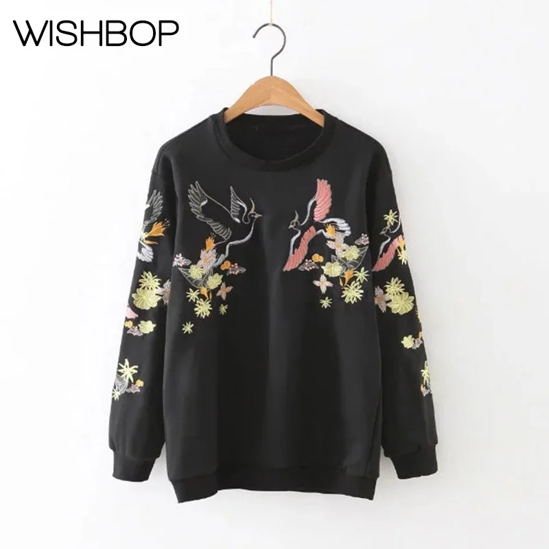 embroidered sweatshirt womens