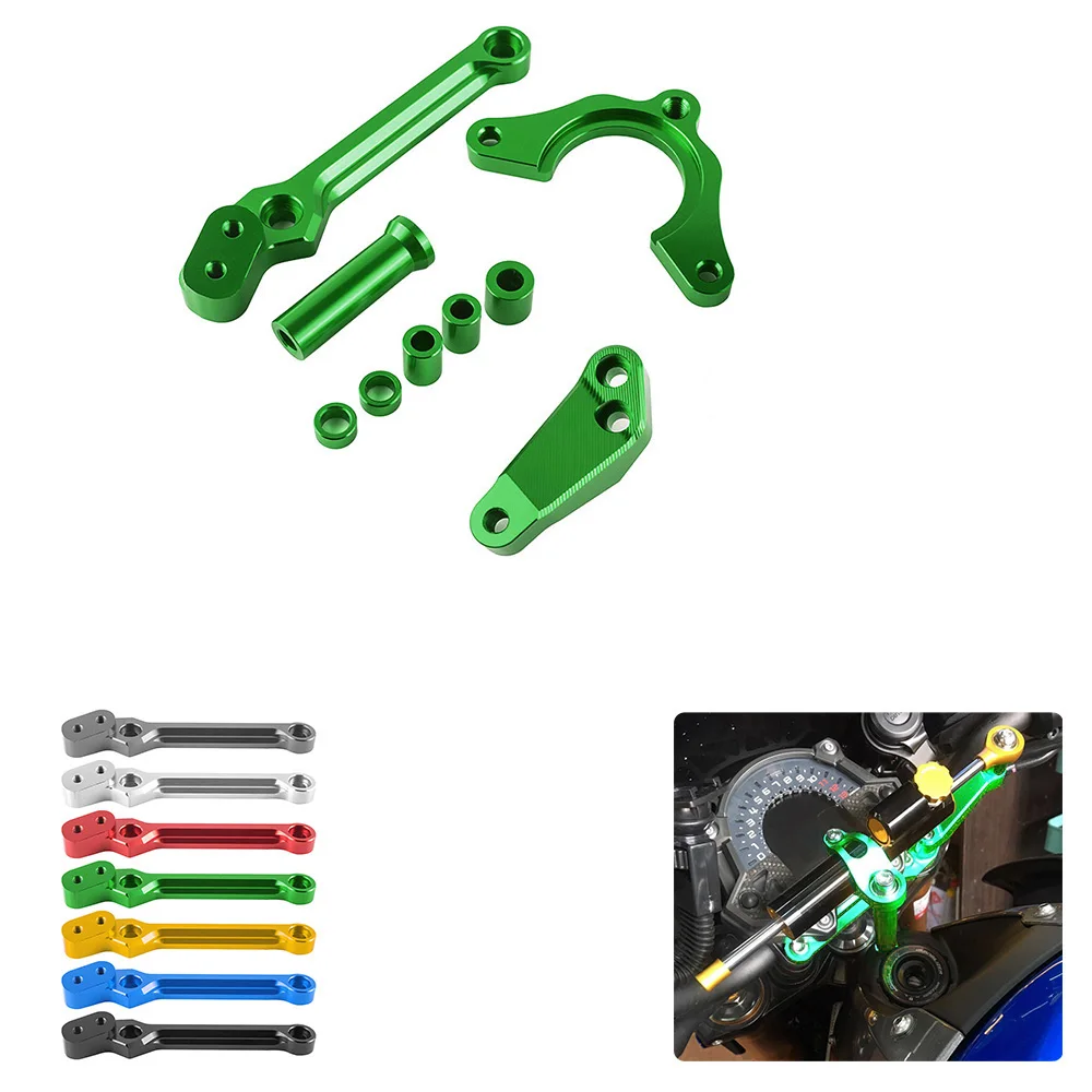 

Motorcycles CNC Aluminum Adjustable Steering Stabilize Damper Bracket Kit For Kawasaki Z900 Z 900 2017-2018